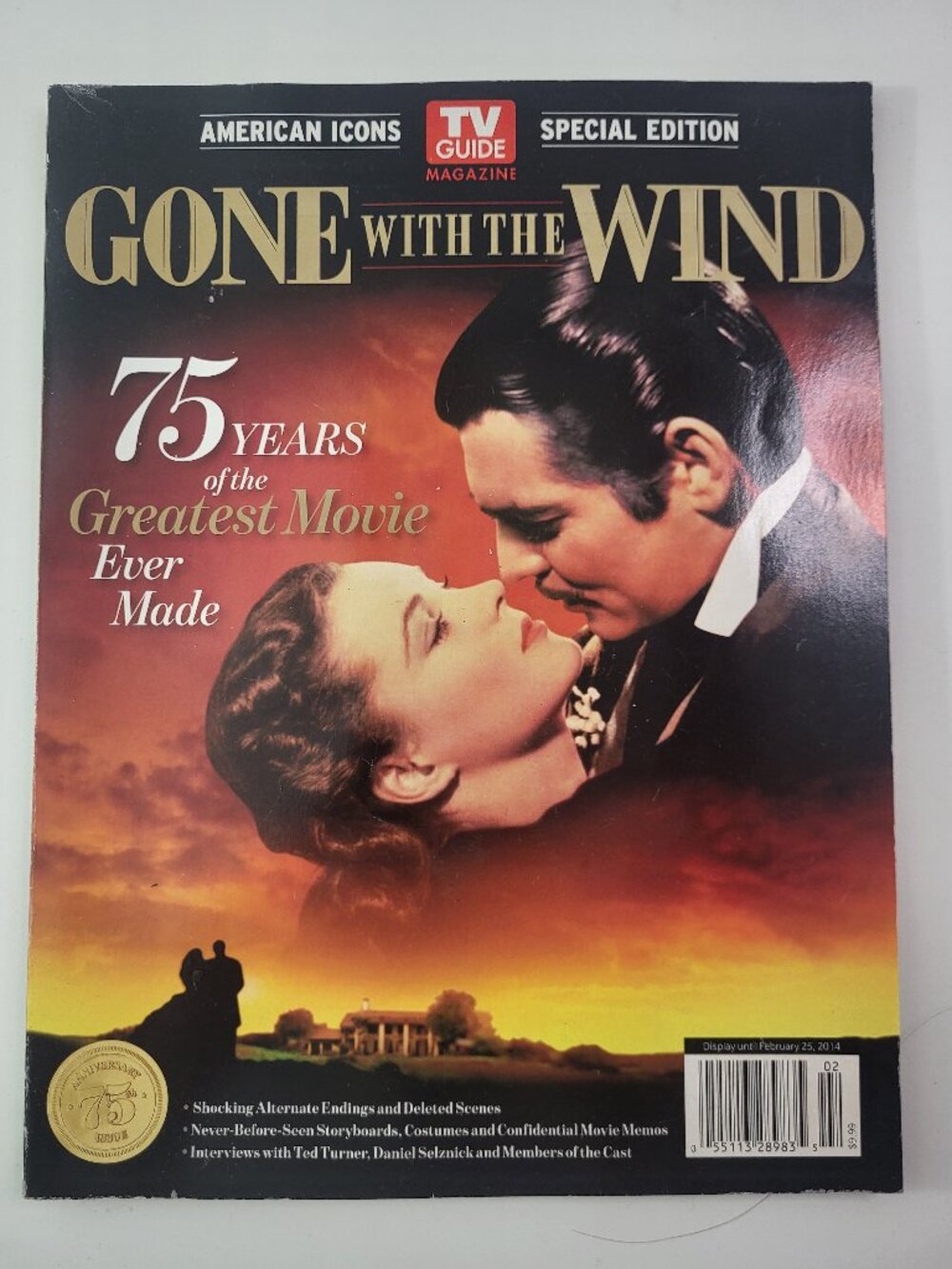 TV Guide Gone With the Wind 75 Years Special Edition American Icons Magazine